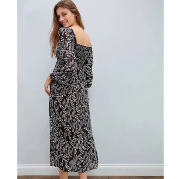 RIXO Marie Dress - Tree Roots Black & Cream - Picture 6 of 12